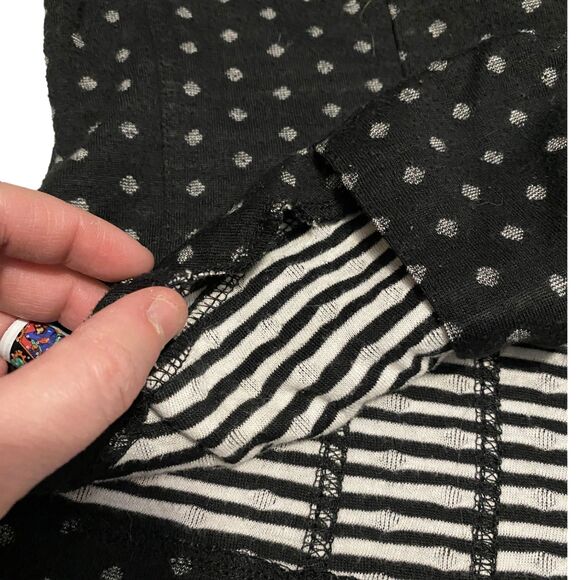 American Rag Cie Black/White Polka Dot Cotton Blend Short Blazer 3/4 Sleeve sz S - Picture 7 of 11